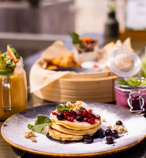 Opgemaakte pannenkoeken